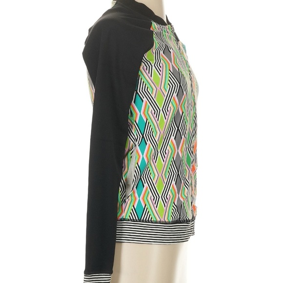 Trina Turk Colorful Geometric Women's Track XS Jacket - Picture 3 of 5